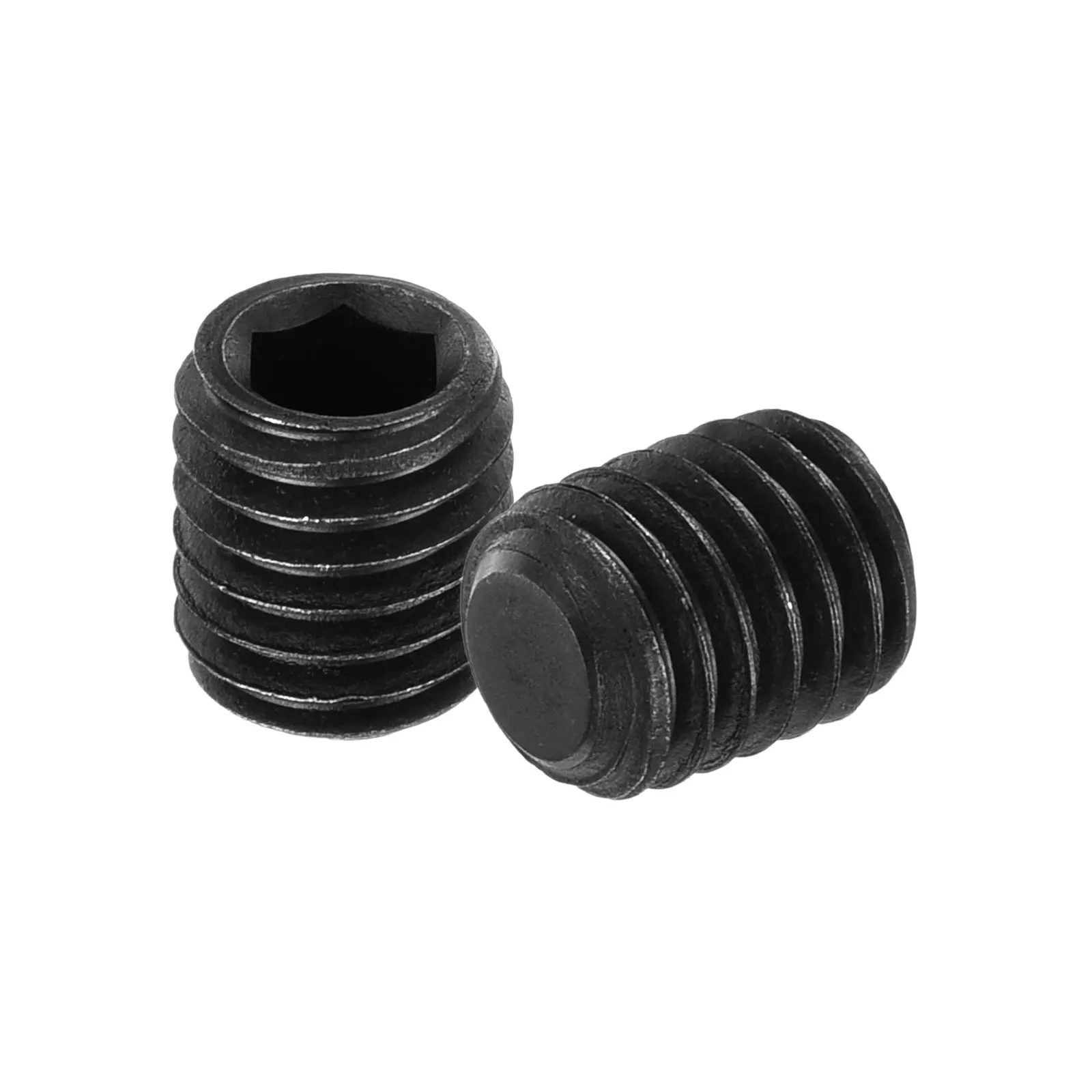 Uxcell 10/20/50pcs M5 M6 M8 M10 Hex Socket Grub Screw Alloy Steel Socket Set Screws Black