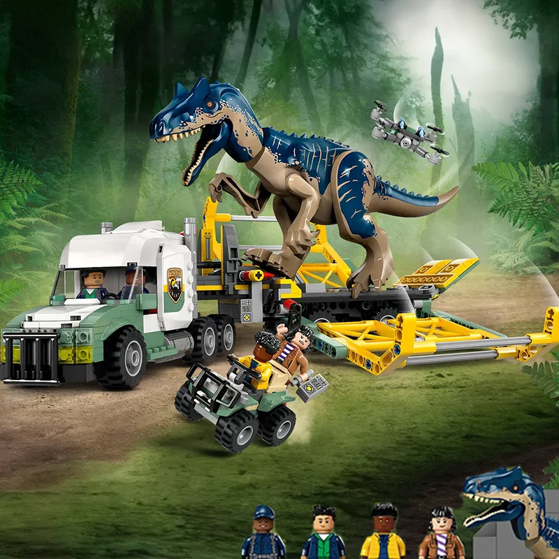 

Подарок для детей: Новая серия «Юрский период» — Транспортное средство для перевозки птерозавров, конструктор-головоломка для мальчиков, строительные блоки.