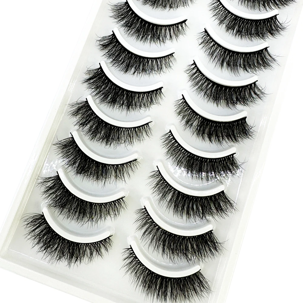 NEW 1000Pairs 3D Mink EyeLashes Natural Hair False EyeLashes Long 100% Dramatic Eye MakeupFake Lashes Fluffy Cilios Lashes