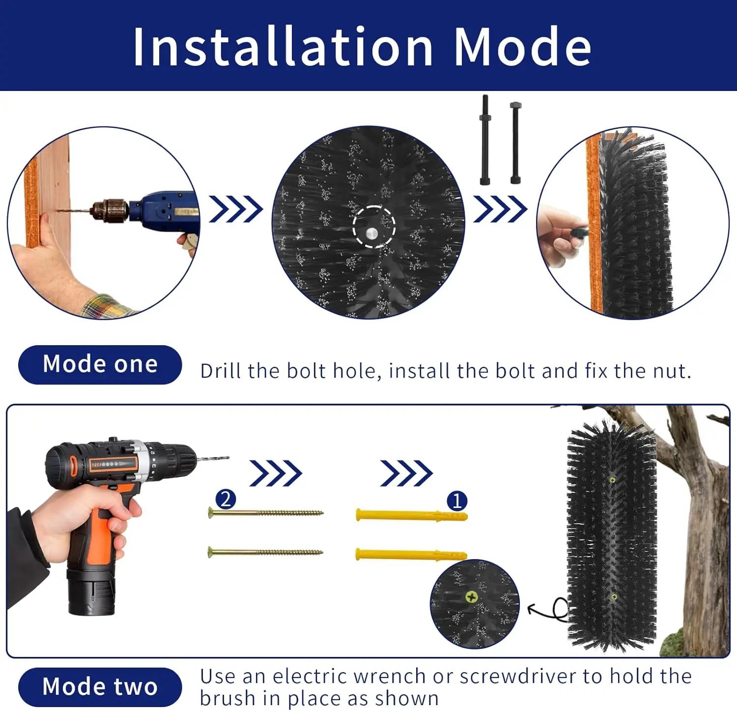 فرشاة خدش الماشية، أداة خدش الحصان، فرش تدليك كاملة مع 4 براغي للماشية والأغنام والخيول