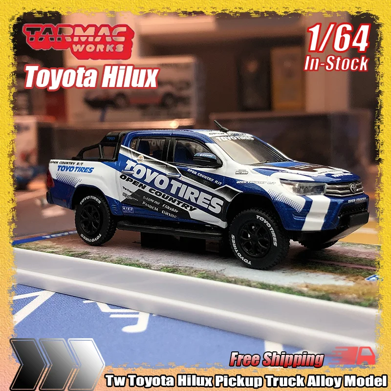 

Tw 1:64 Toyota Hilux Пикап, имитация сплава, миниатюрная литая модель автомобиля, детская игрушка на заказ, подарок, коллекционное украшение