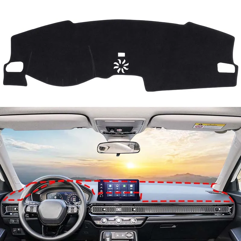 

Для Honda Civic 2022-2025: Коврик на приборную панель, нескользящая накладка на панель приборов, аксессуары