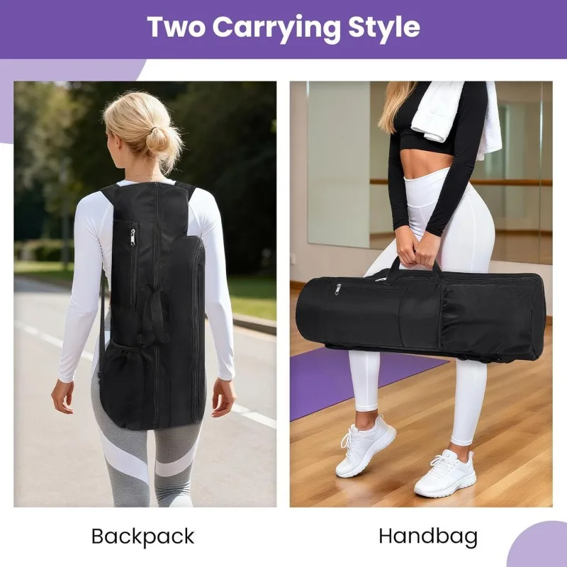 Portable Yoga Mat Backpack Gym Storage Bag - Pilates Gear Yoga Accessories Sports Shoulder Bag For Easy Carrying