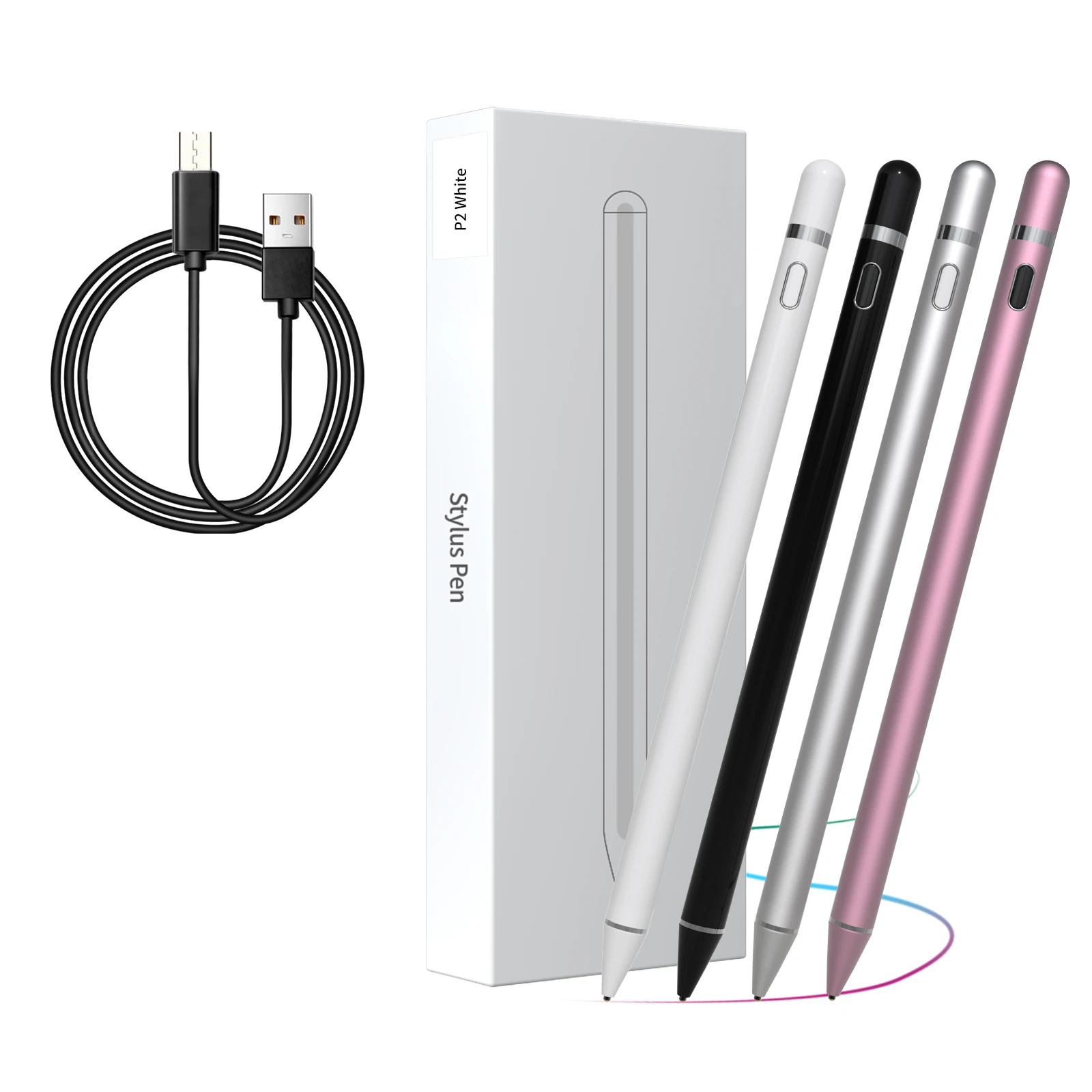 

For iPad Pencil Stylus Pen for Apple Pencil Touch Pen For Phone iPad Pro Samsung Huawei Xiaomi Pencil Tablet Mobile IOS Android
