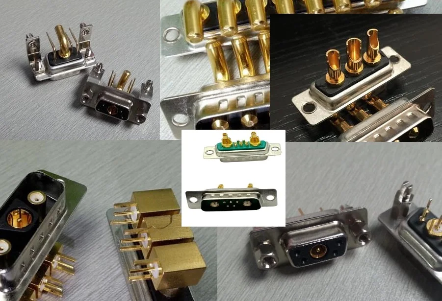 1PCS D-SUB High current connector 3W3 3V3 5W1 \7W2\5W5\8W8\13W3 burring gold plated insert