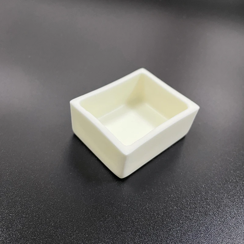 Lab Ceramic Crucible Boat Sample Holder Tube Furnace Corundum Crucible Lab Porcelain Combustion Boat