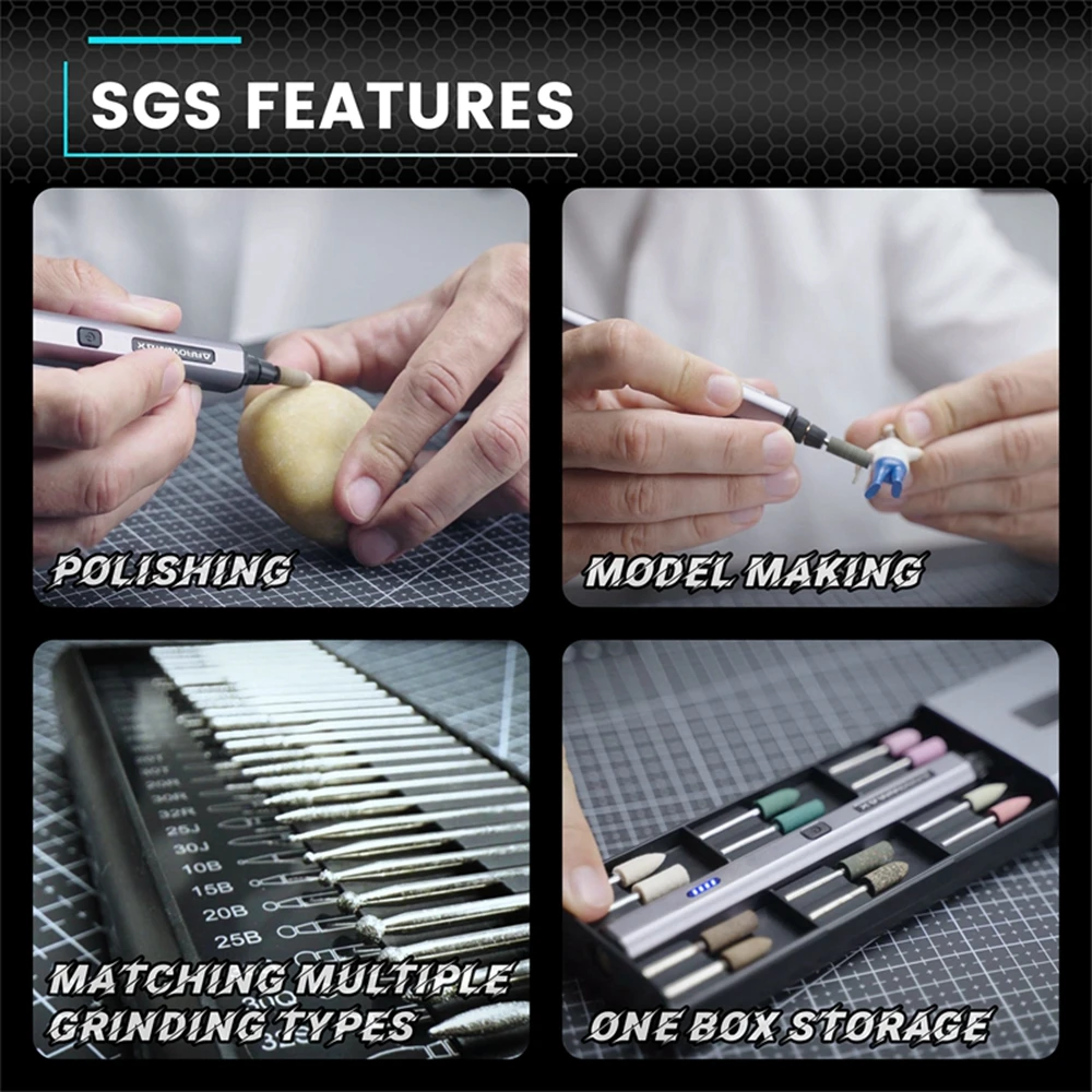 قلم نقش صغير كهربائي من ARROWMAX ، مجموعة أدوات دوارة لاسلكية ، 36 بت للمجوهرات ، الخشب ، الزجاج ، النحت ، المنزل بنفسك ، SGS