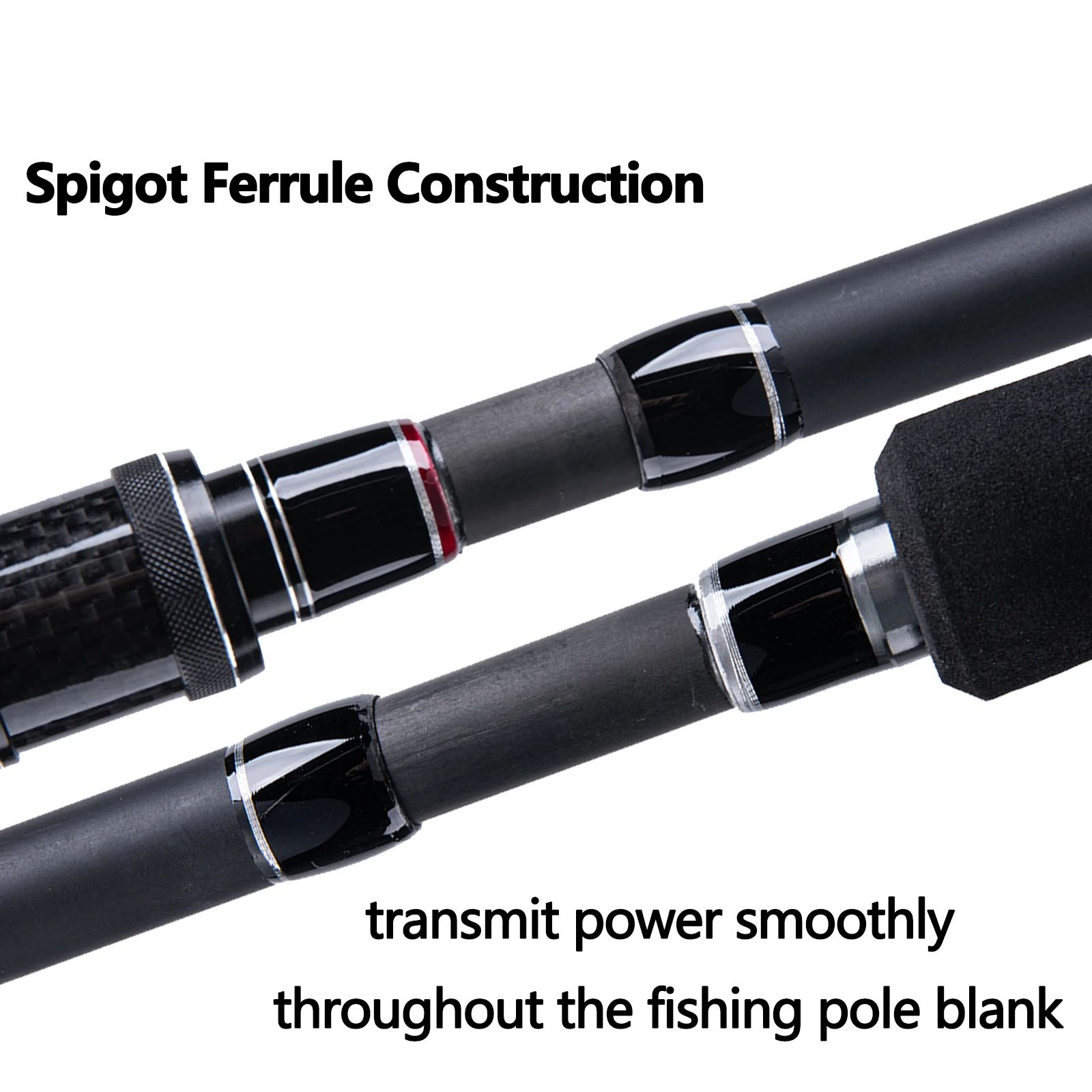 Goture 1.98M 2.1M 2.4M 2.7M Spinning Fising Rod 5/6 Sections Fast Ultralight Bass Lure Pole M/MH Power 24T Carbon Fiber Carp Rod