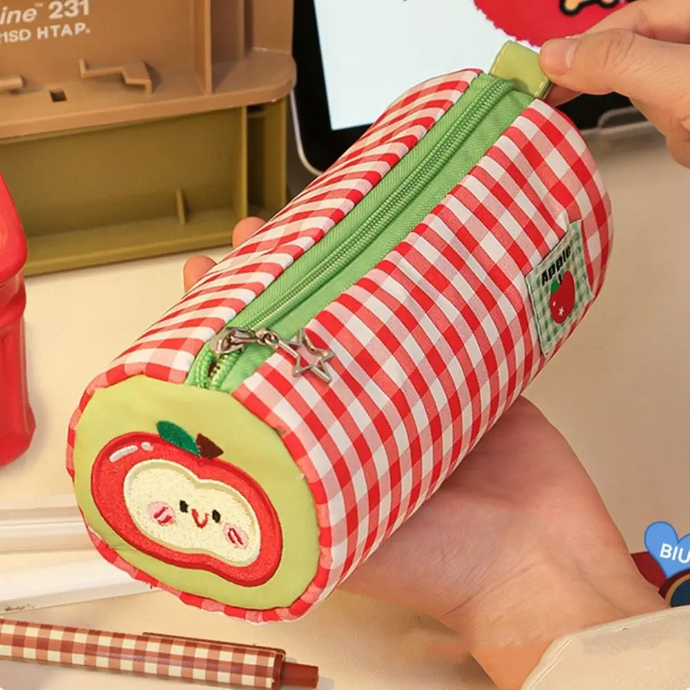 مكتب حقيبة التخزين مقلمة الحقيبة وسادة شكل سستة القرطاسية حقيبة التخزين سعة كبيرة صندوق أدوات مكتب منقوشة حقيبة القلم #2