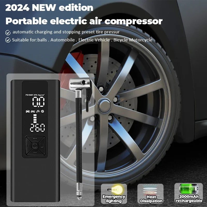 

Автомобильный воздушный компрессор, насос 12 В 150PSI, портативный автомобильный насос для накачивания шин, светодиодный умный цифровой надувной насос для автомобиля, велосипеда, автомобильные аксессуары