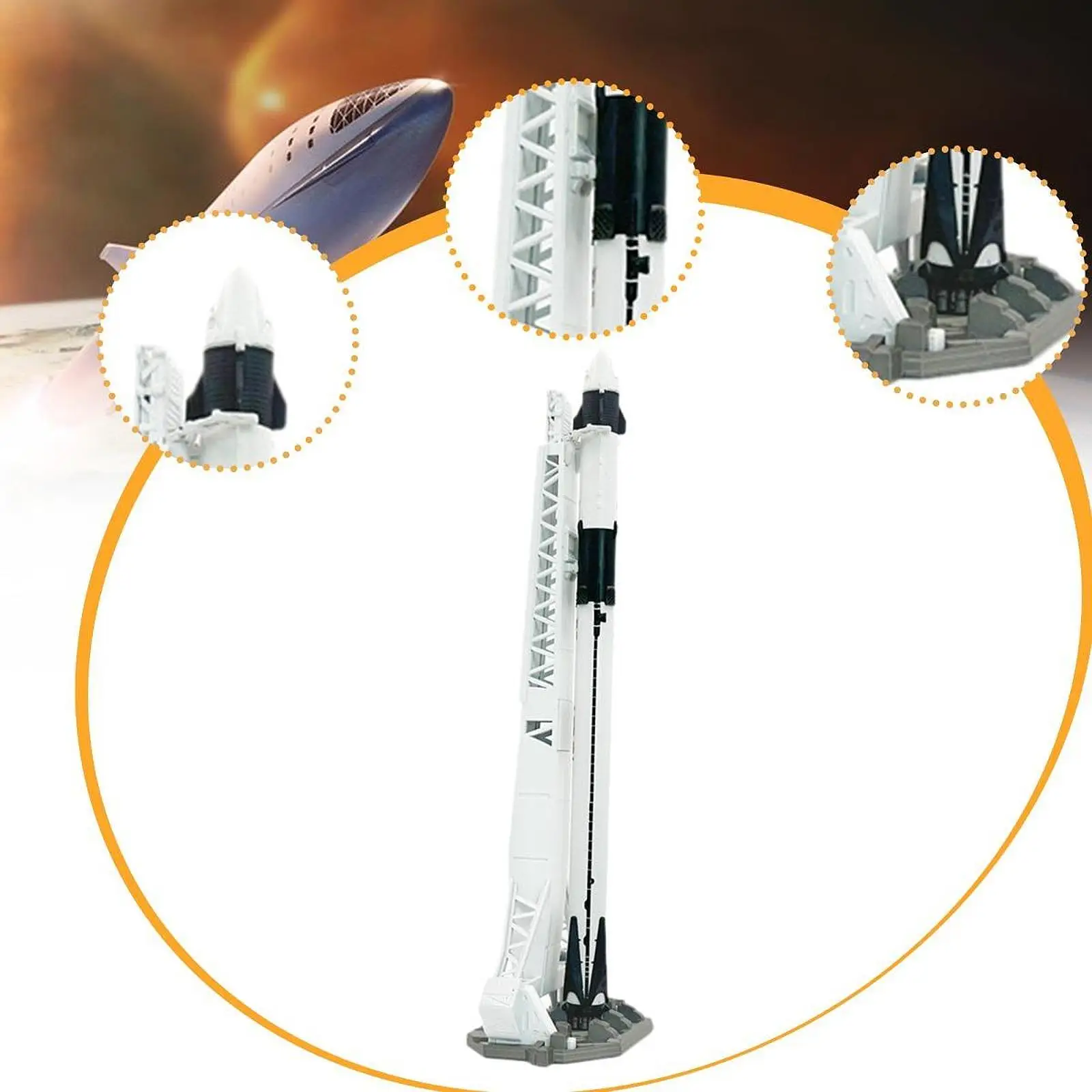 1/200 modelo de foguete fundido modelo de nave espacial para crianças presentes de aniversário