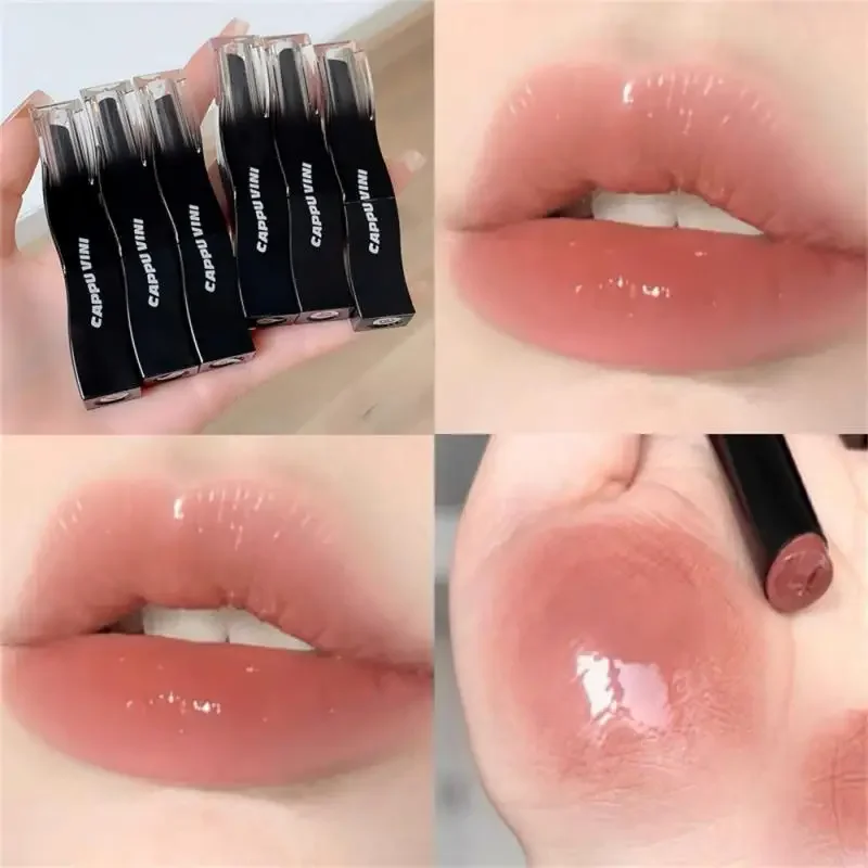 

Heallor Lipstick Moisturizing Lip Glaze Makeup Set Lip Gloss Small Black Tube Makeup Red Lip Makeup To Enhance Temperament