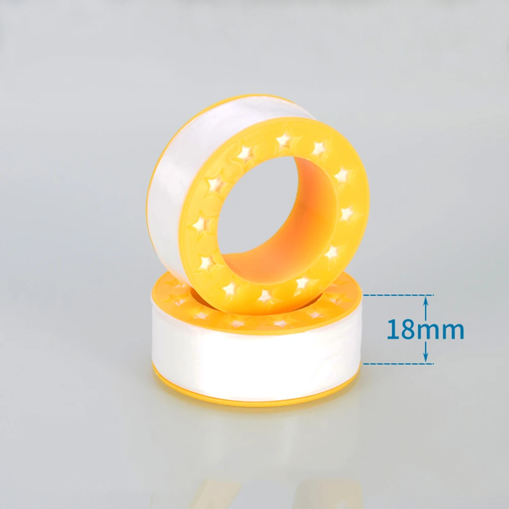 

10 Rolls Thickening Widen Ptfe Tape High Sealing Ability for Screw Sockets Industrial Use Yellow Thread Seal Tape