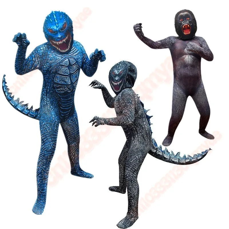 

Boys G-Godzillae vs. King Kong clothes Child Dinosaur Monster Halloween Cosplay Child Cartoon Fantasia Carnival Cosplay Costume