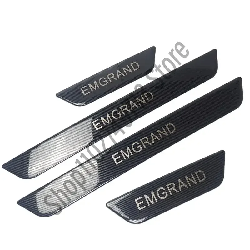 For Geely emgrand 2021 2022 2023 Accessory Stainless Chrome Car Door Sill Kick Plate Protector Guard Pedal Cover Trim Styling