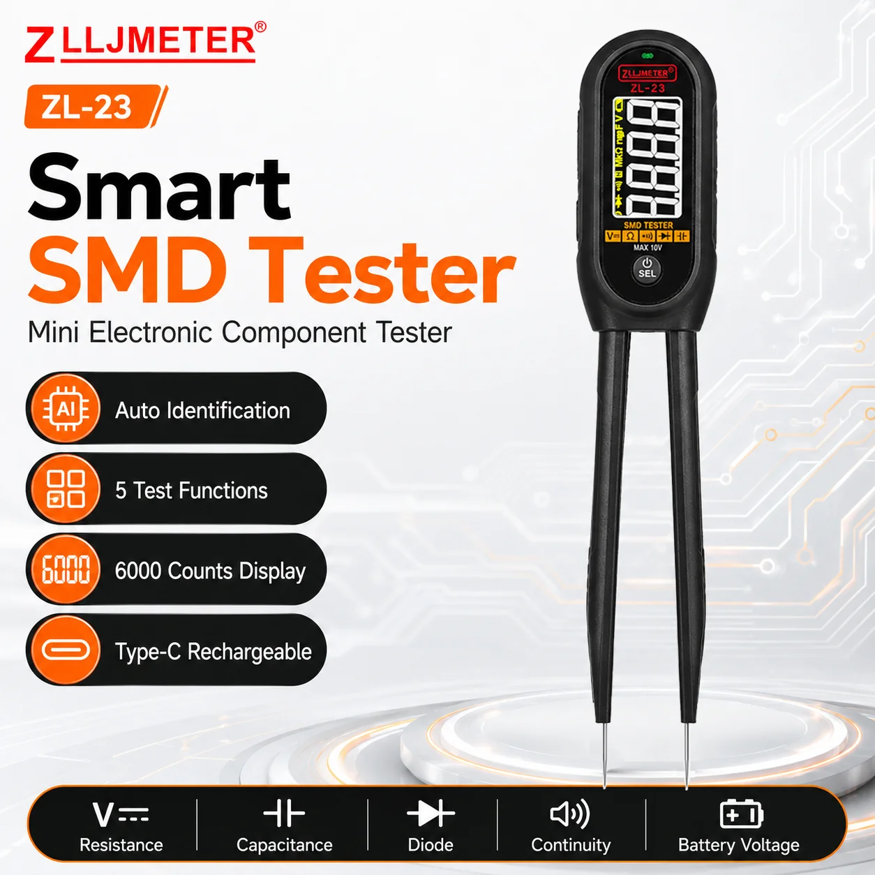 Умные цифровые пинцеты LCR, по – обзор и цена Smd Tweezer Set