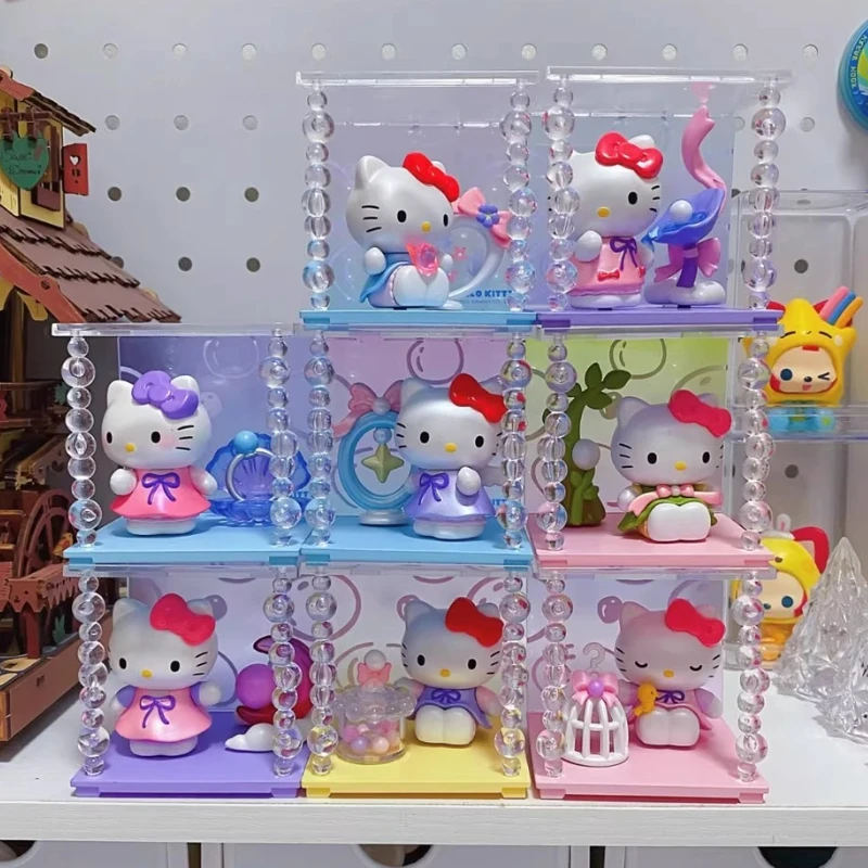 

Персонажи Sanrio Hellokitty Pearlescent Dream Shadow Series слепая коробка Коллекционные настольные украшения милые модели игрушек подарки для детей
