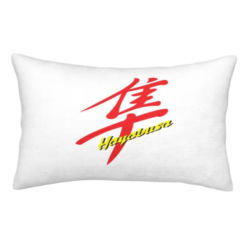 Custom Luxury Motorcycle-Suzukies Hayabusa Racing Cushion Cover Velvet Pillow Case Rectangle