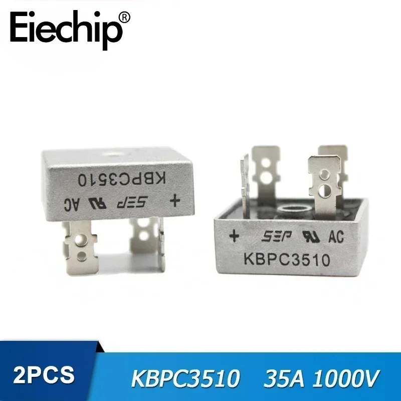 2/5PCS Diode Bridge RectifierKBPC3510  KBPC1510 KBPC2510 1000V 15A 25A 35A Rectifier Bridge Electronic Components