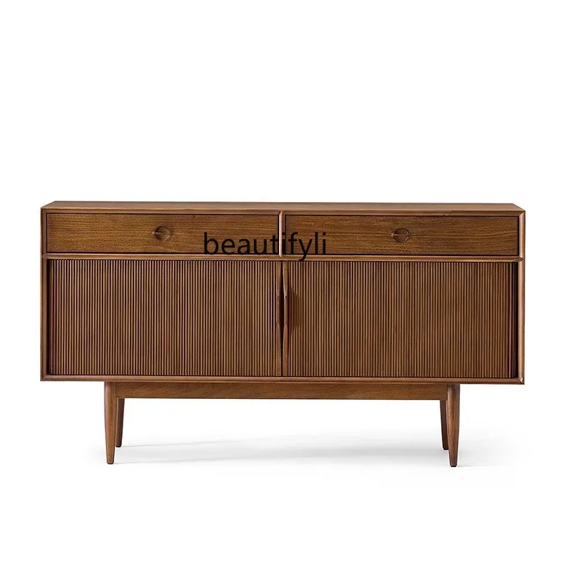 

Sideboard Vintage Living Room Solid Wood Antique Storage Bedside Cabinet Light Luxury Entryway Chest of Drawers