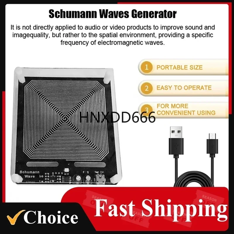 High Power Schumann Wave Generator 7.83Hz Pure Sine Wave Earth Resonant Frequency Generator with Case