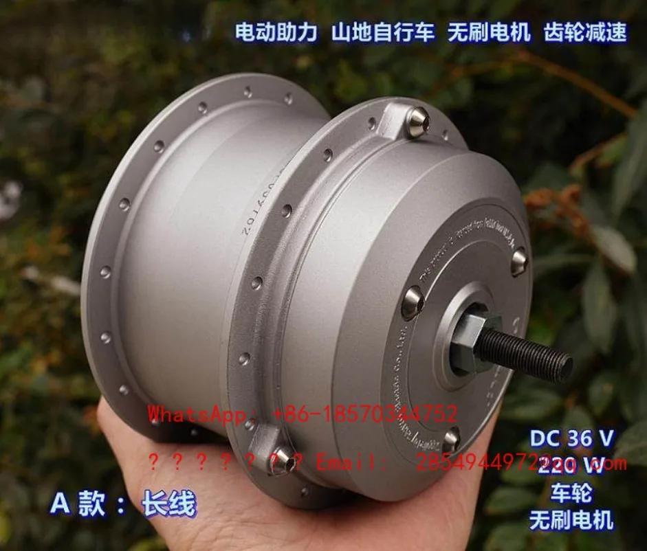 Electric Assist, Mountain Bike, Brushless Wheel Motor, One-way Clutch, Gear Reduction