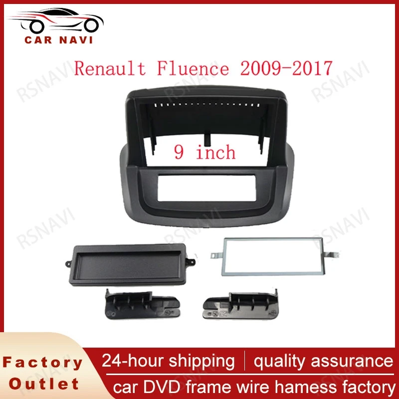 

RSNAVI For Renault Fluence 2009-2017 Car Radio Stereo MP5 Android Player Head Unit 2 Din Fascias Panel Dash Frame Cover 9 Inch