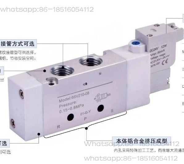 

Solenoid Valve 6SV210-06/08-A/B/C/E/F-I/D/M8-200-G/T Accessories