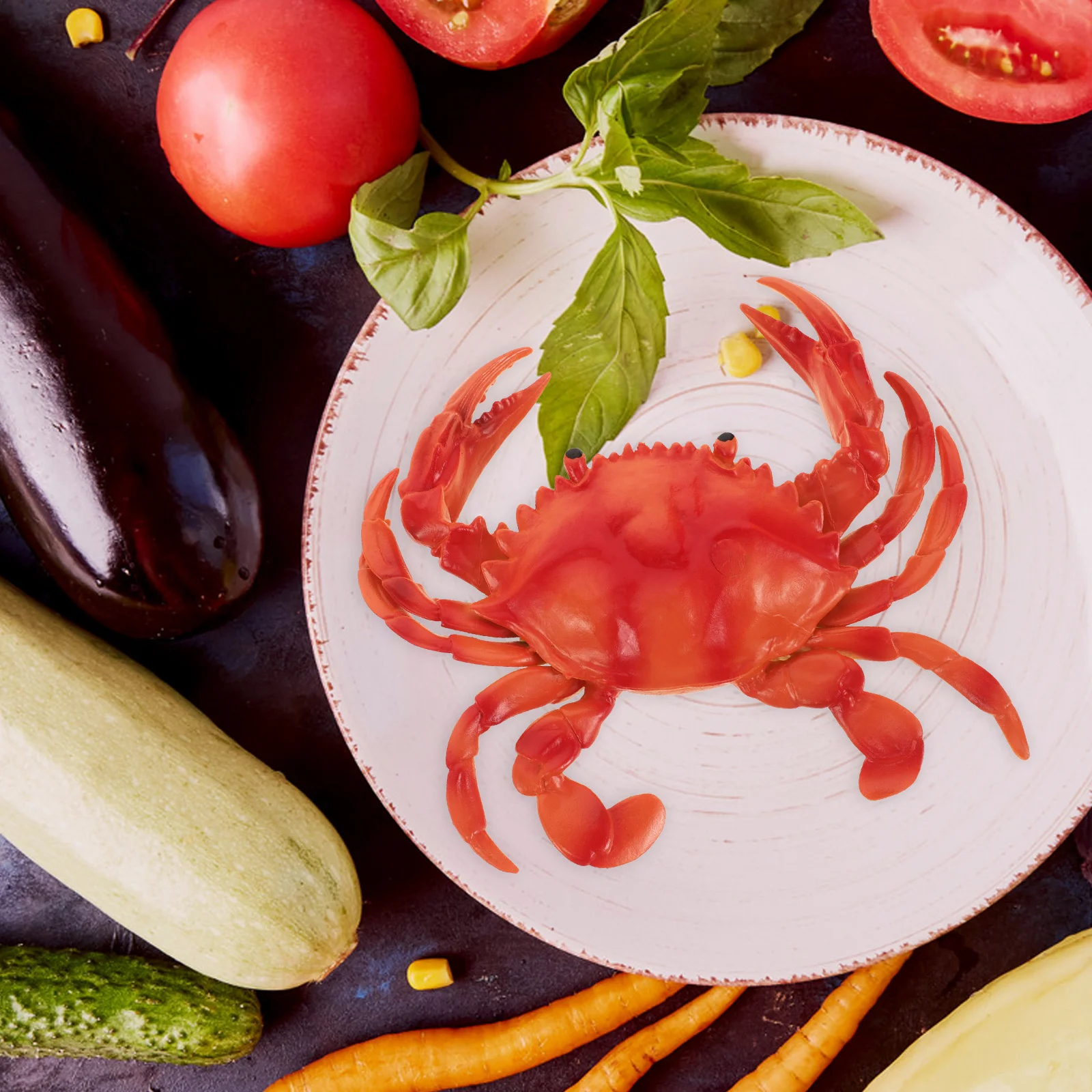 

Realistic Crab Marine Ornament Versatile Use Garden Decor Photography Prop Fine Craftsmanship Aesthetic Practical Crab