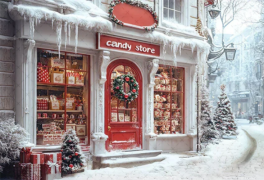 خلفية تصوير Mehofond ، الشتاء ، متجر الكريسماس ، نافذة ، مدفأة ، شجرة عيد الميلاد ، طفل ، ديكور صورة عائلية ، خلفية ، استوديو صور