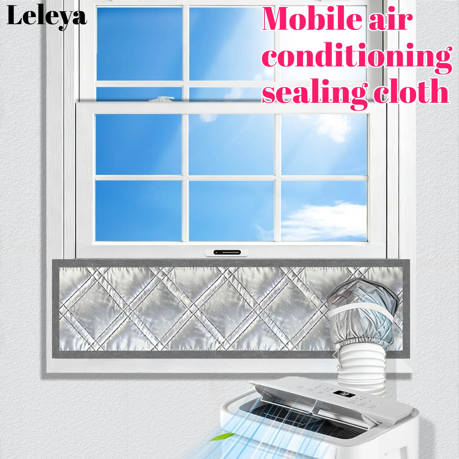 Portable Air Conditioning Insulation Window Seal Composite Fabric Universal Sliding Window Air Conditioning Vent Sealing Cloth