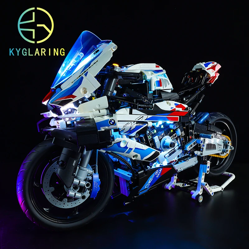 Kyglaring Led-verlichtingsset DIY-speelgoed voor technische motorracewagen 42130 M 1000RR Blokken Alleen bouwen Lichtset inbegrepen