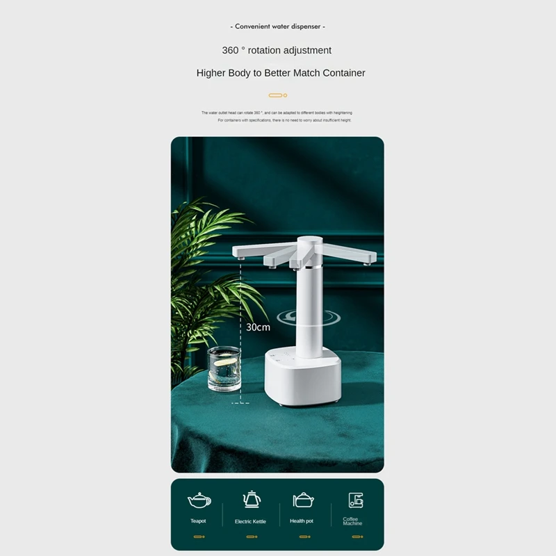 Автоматический насос для питьевой воды диспенсер многоступенчатый умный водяной насос Перезаряжаемый для Дома Офиса