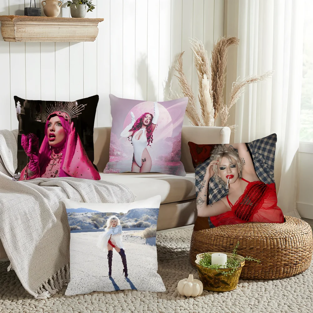 

Singer Chrissy Chlapecka Christine Clam Casino Pillow Case Home Cushion Cover Suitable For Office Sofa Car Suitable For All