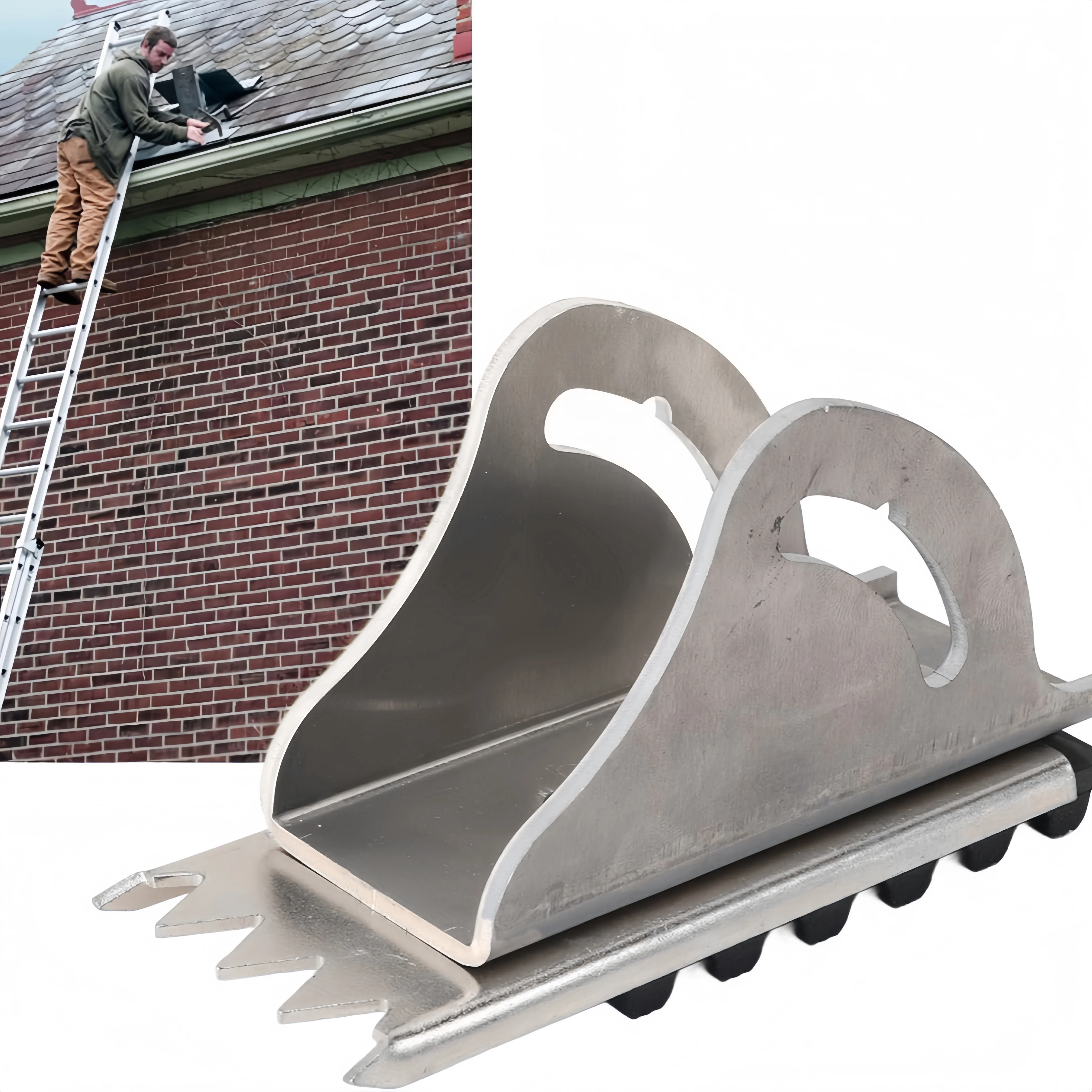 Shoe Kit for Extension Ladder Feet Ladder Anti-Skid Feet Extension Ladder Parts Replacement Feet for Aluminum Ladders