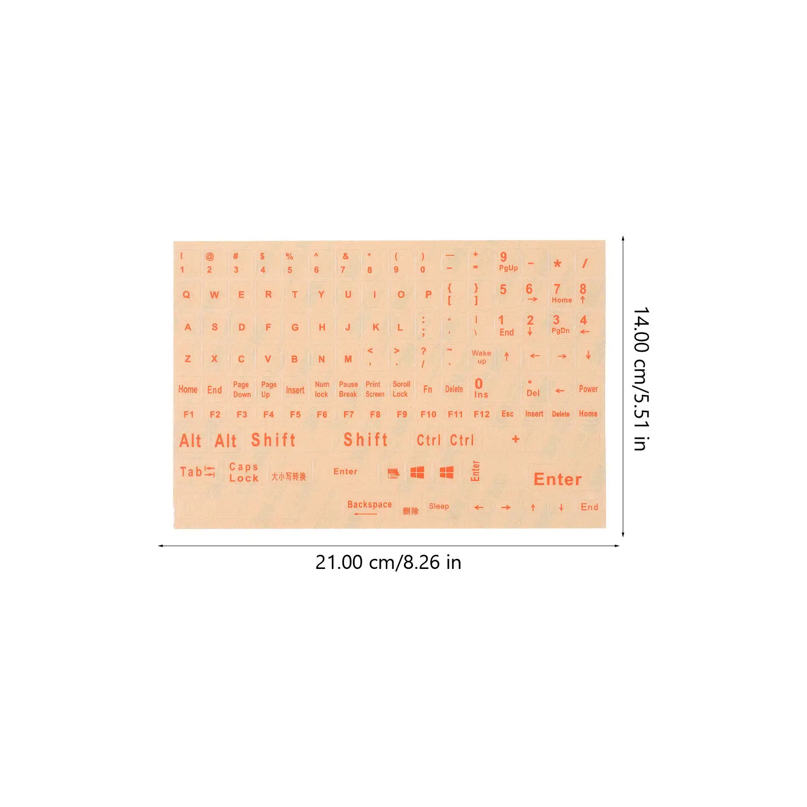 2Sheets Keyboard Stickers English Alphabet Computer Laptop Desktop Notebook Stickers Premium PVC Clear Letters No Residue Easy