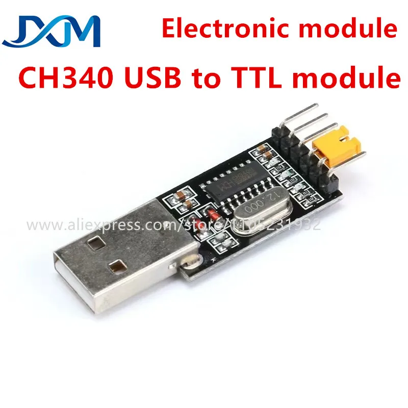 1-10pcs USB to TTL module CH340 Module STC Single-board computer download line flashing boar USB to serial portd