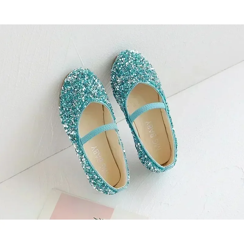 2025 Frühling 1 bis 12 Jahre alte Mädchen-Kleiderschuhe Beauty Pointed Toe Teen Girl Lederschuhe Bling Princess Hochzeitsschuhe – Detail 15