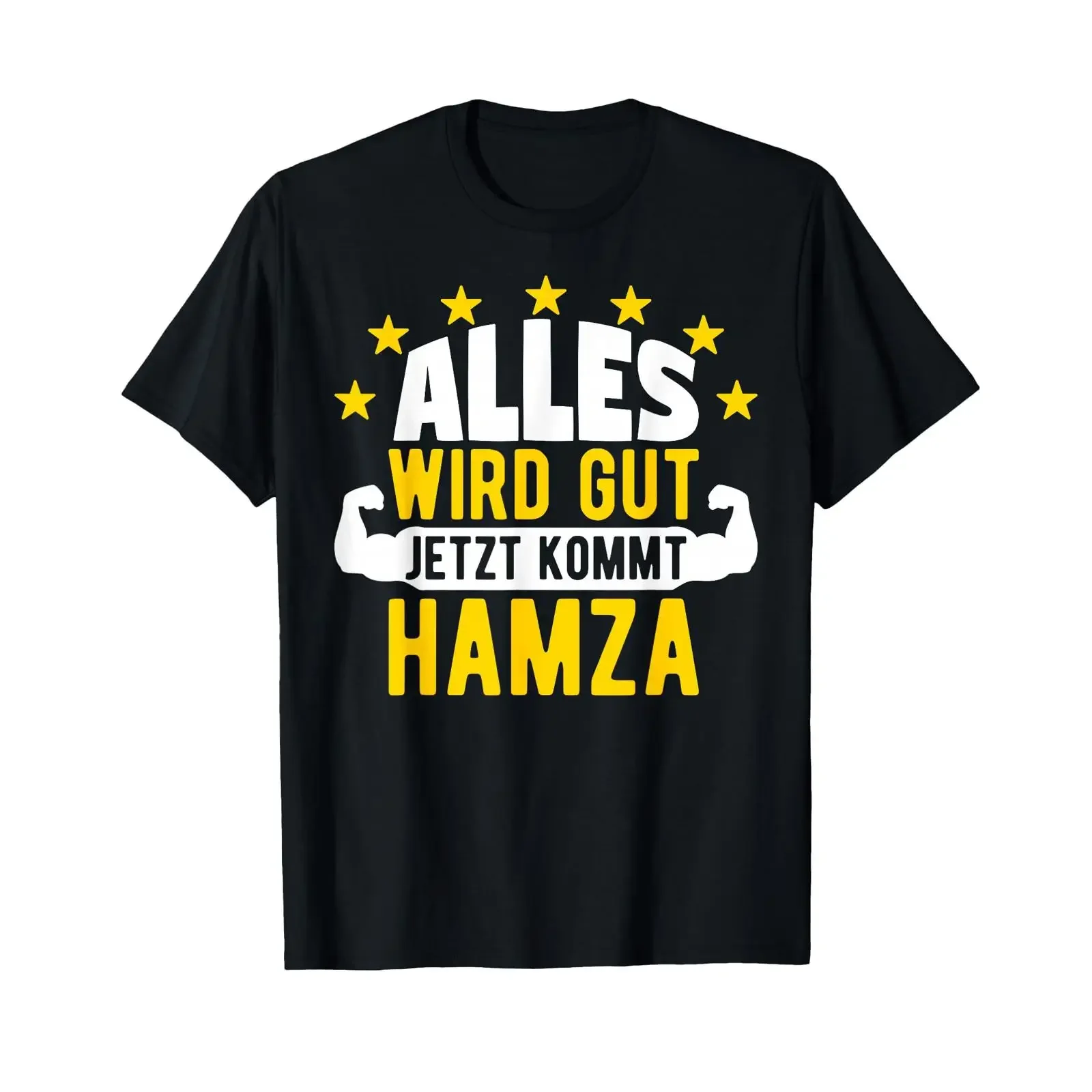Everything will be alright now comes Hamza Funny slogan T shirt vintage Washed homme designer clothes Top For Everyday Wear