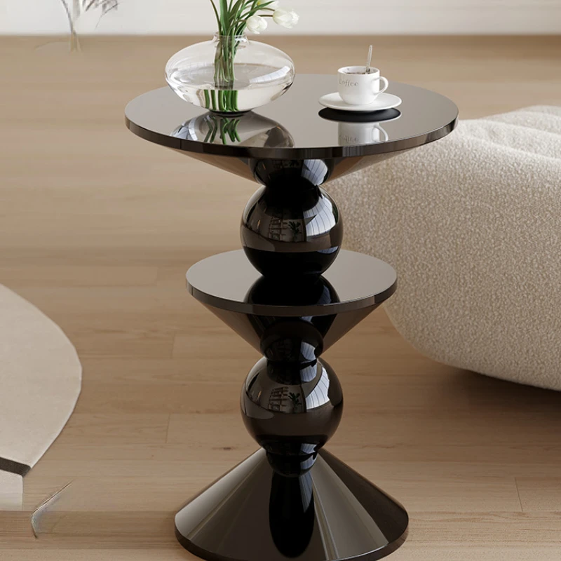 Modern simple Tomatoes on sticks shape, small round table, family balcony, bedside living room, small corner table