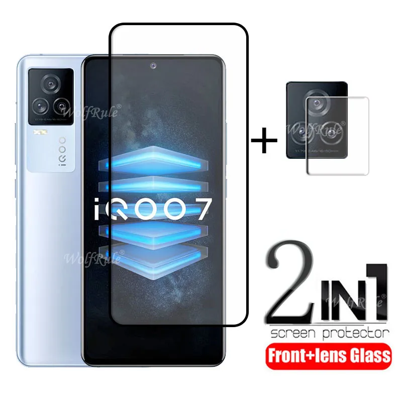 Full Cover Glass For iQOO 7 Glass For iQOO 7 iQOO7 Tempered Glass Film Protective Screen Protector For iQOO 7 Lens Glass 6.62