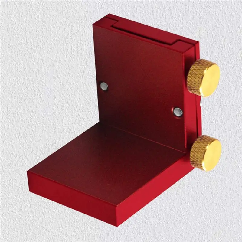 A02M-Steel Ruler Scribing Positioning Block Angle Scriber Line Marking Gauge,DIY Carpentry Scriber Measuring Locator