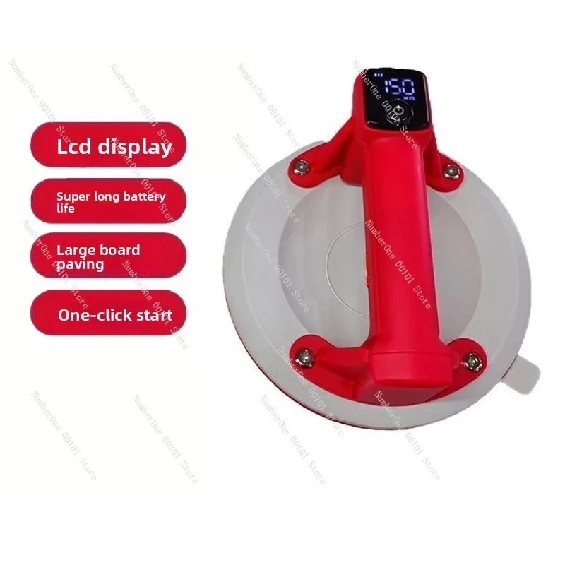 P618A Electric Vacuum Suction Cup, Air Pump Tile Glass Lifter for 6100 Large Plate, Heavy Duty Floor Material Fixer