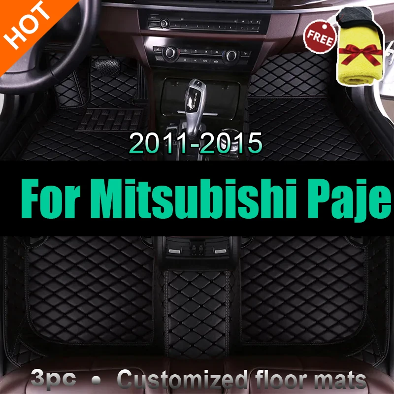 

Автомобильные коврики для Mitsubishi Pajero Sport 2015 2014 2013 2012 (5 сидений), интерьерный стиль, автомобильные коврики, водонепроницаемые коврики