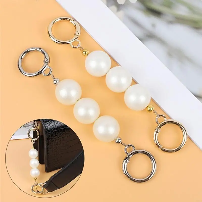 

Bag Strap Extender Artificial Pearl Replacement Bags Chain Straps for Purse Clutch Handbag 20CA