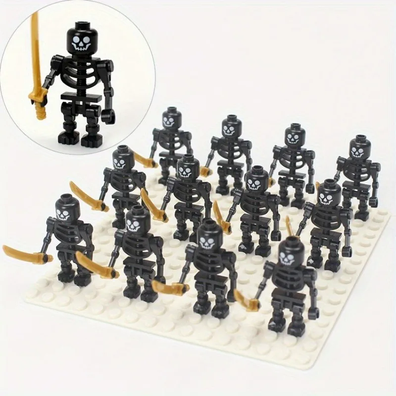 Skeleton Soldiers, Building Blocks, People, Halloween Figures, Mini Building Blocks, Ninja Bone People, Army Skeleton Corps