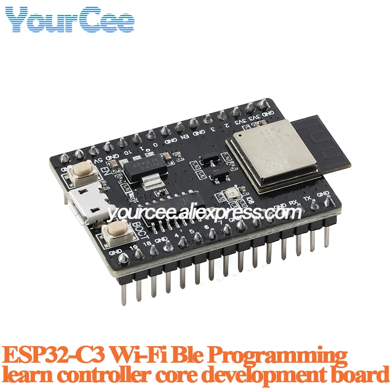 2pcs/1pc ESP32-C3-MINI ESP32C3 Wi-Fi Wireless WIFI Ble programming learning controller core development board module
