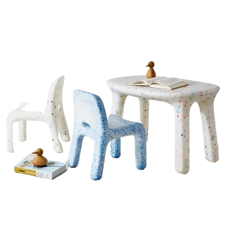 

Confetti table and chair set cute children's furniture environmentally friendly plastic set
