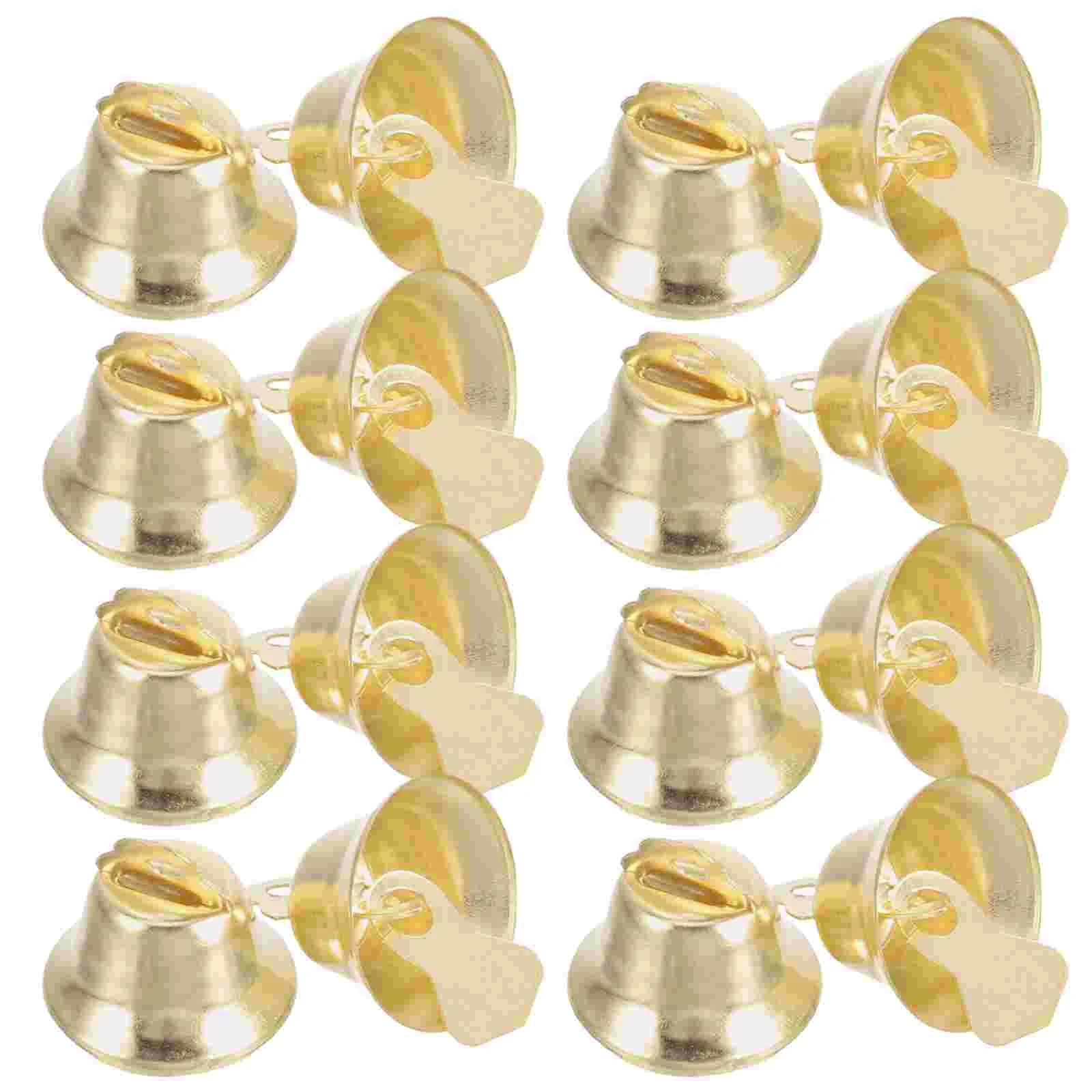 

100 Pcs Christmas Craft Materials Bell Small Crafts Bells Stockings Garland Decorations Mini Pendant for Party Rattle