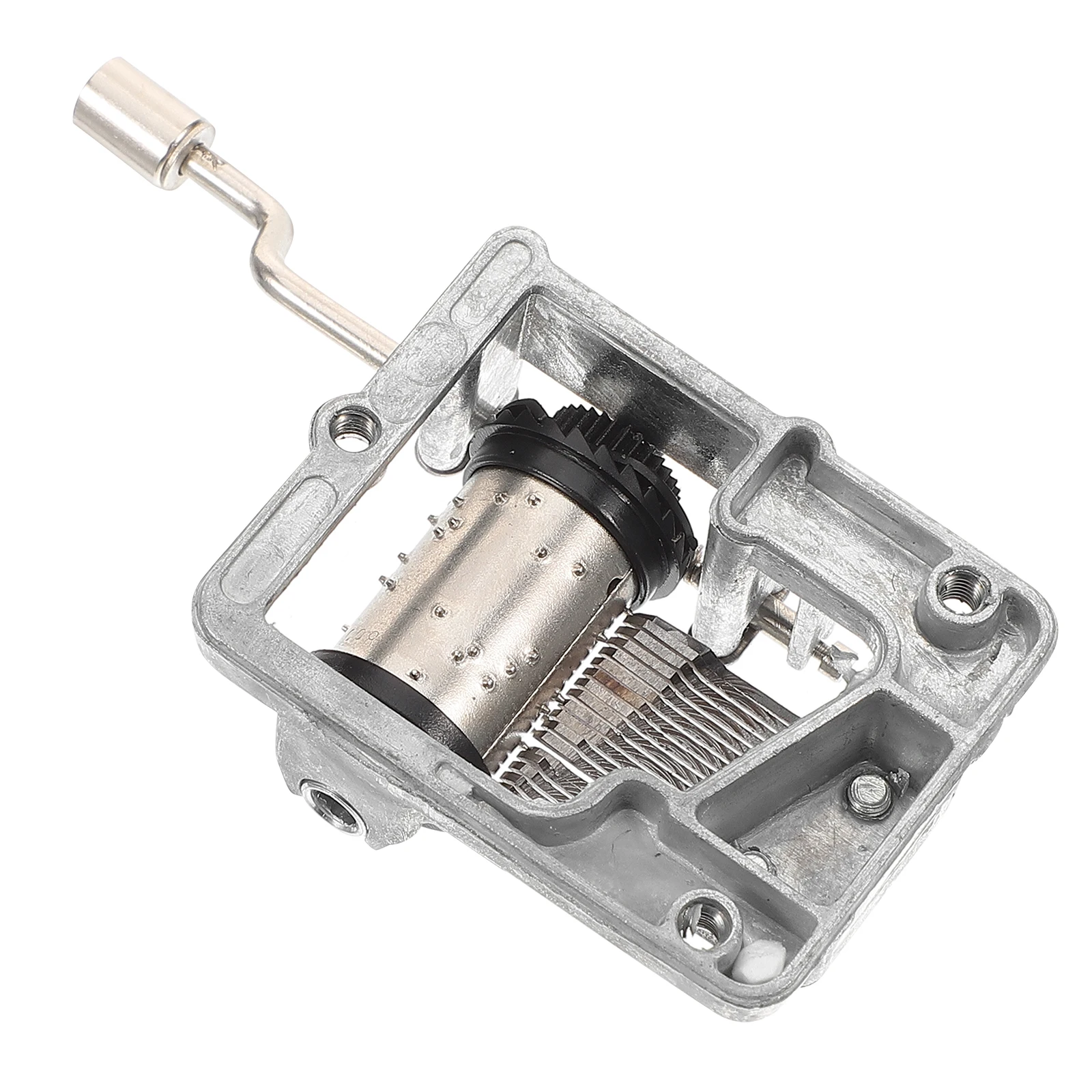 

Hand Crank Music Box Mechanism DIY Accessories Musical Box Clockwork Metal Movement Part Replacement